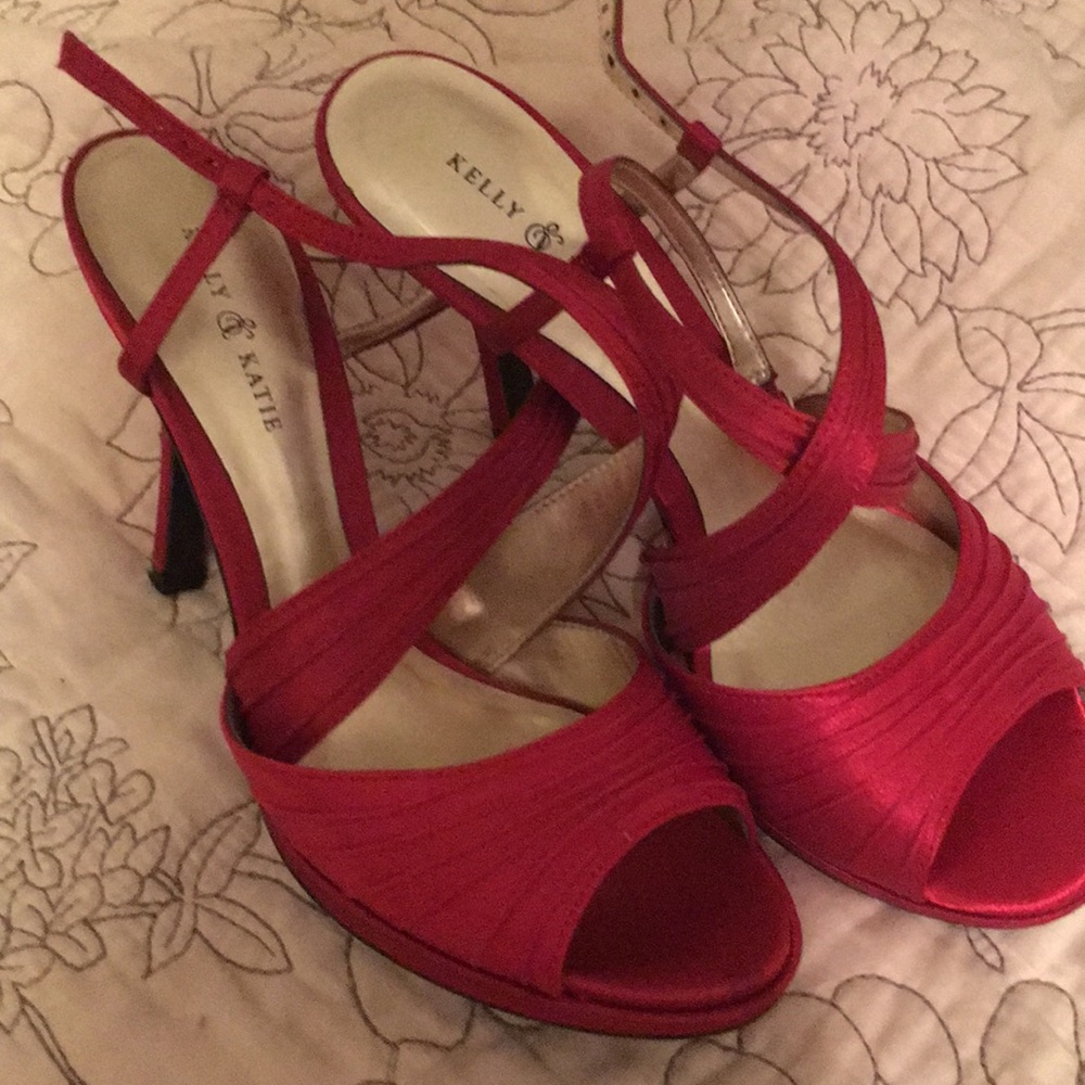 Red dress heels